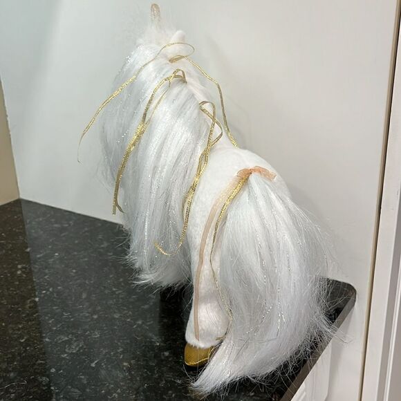 DOUGLAS 2018 White GOLDEN PRINCESS UNICORN 12" Plush Cuddle Toys #764 - Picture 5 of 8